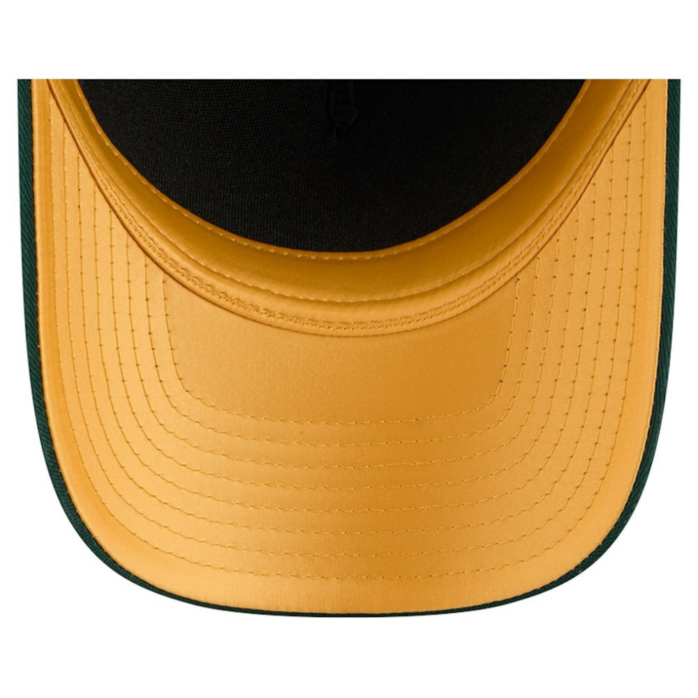 MLB Athletics New Era Women's Metallic A-Frame 9FORTY Adjustable Hat