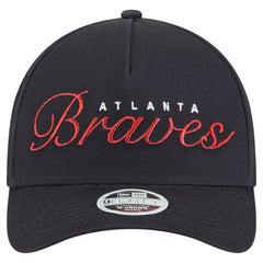 MLB Atlanta Braves New Era Women's Metallic A-Frame 9FORTY Adjustable Hat