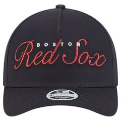 MLB Boston Red Sox New Era Women's Metallic A-Frame 9FORTY Adjustable Hat