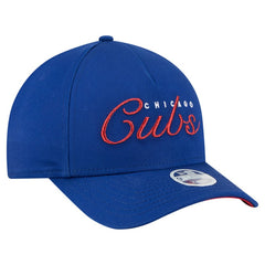 MLB Chicago Cubs New Era Women's Metallic A-Frame 9FORTY Adjustable Hat