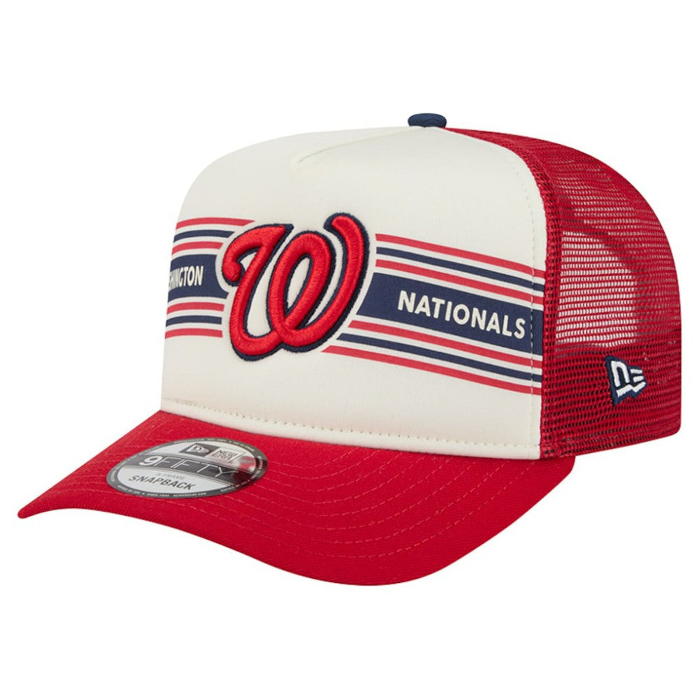 MLB Washington Nationals New Era Banner A-Frame 9FIFTY Trucker Snapback Hat