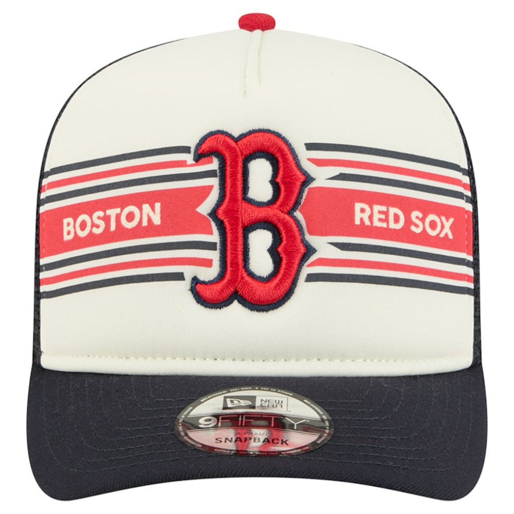 MLB Boston Red Sox New Era Banner A-Frame 9FIFTY Trucker Snapback Hat