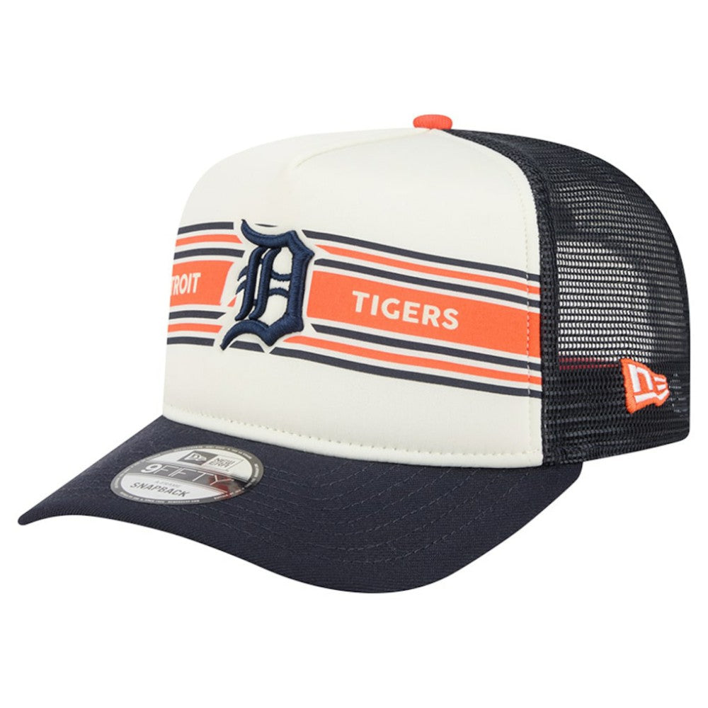 MLB Detroit Tigers New Era Banner A-Frame 9FIFTY Trucker Snapback Hat