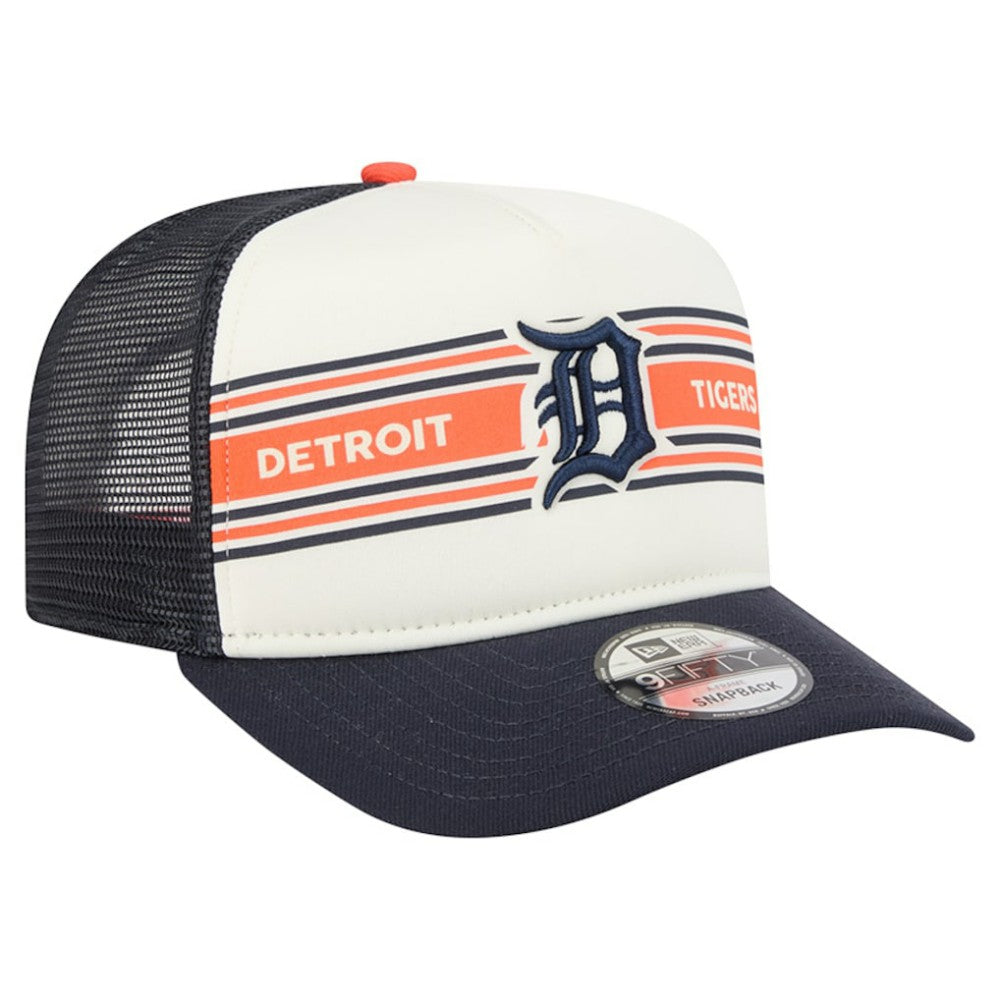 MLB Detroit Tigers New Era Banner A-Frame 9FIFTY Trucker Snapback Hat