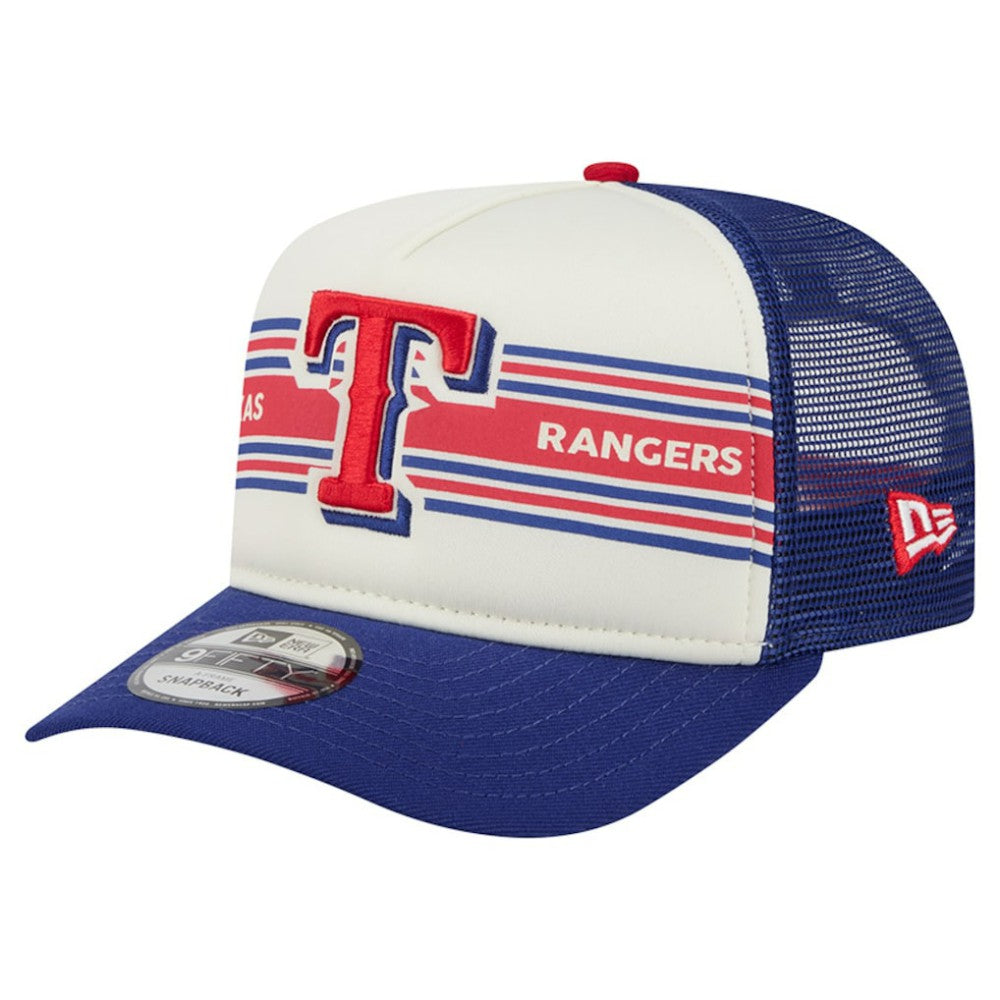 MLB Texas Rangers New Era Banner A-Frame 9FIFTY Trucker Snapback Hat