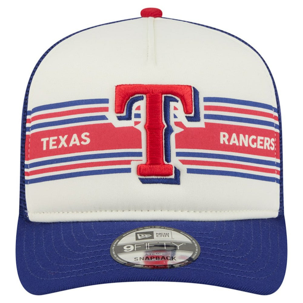 MLB Texas Rangers New Era Banner A-Frame 9FIFTY Trucker Snapback Hat