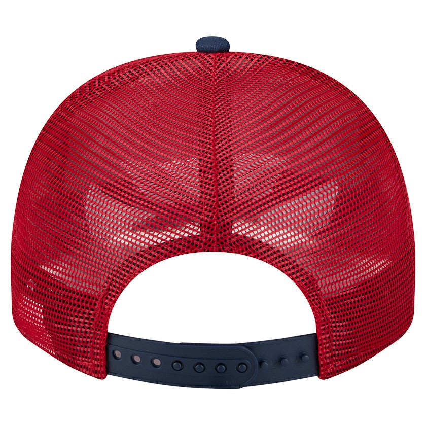 MLB Los Angeles Angels New Era Banner A-Frame 9FIFTY Trucker Snapback Hat
