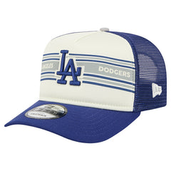 MLB Los Angeles Dodgers New Era Banner A-Frame 9FIFTY Trucker Snapback Hat