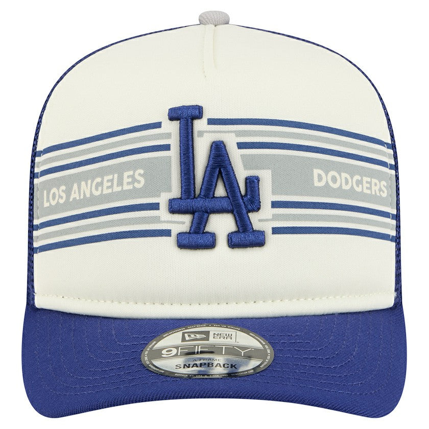 MLB Los Angeles Dodgers New Era Banner A-Frame 9FIFTY Trucker Snapback Hat