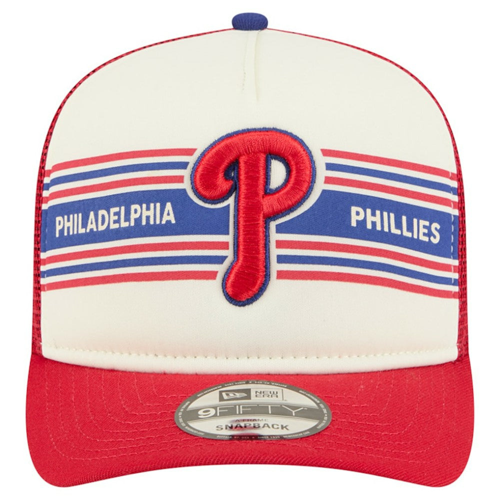 MLB Philadelphia Phillies New Era Banner A-Frame 9FIFTY Trucker Snapback Hat