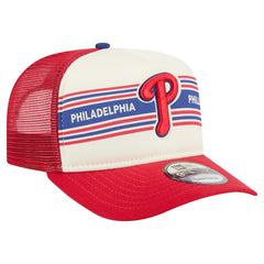 MLB Philadelphia Phillies New Era Banner A-Frame 9FIFTY Trucker Snapback Hat
