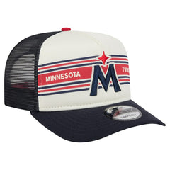 MLB Minnesota Twins New Era Banner A-Frame 9FIFTY Trucker Snapback Hat