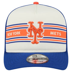 MLB New York Mets New Era Banner A-Frame 9FIFTY Trucker Snapback Hat