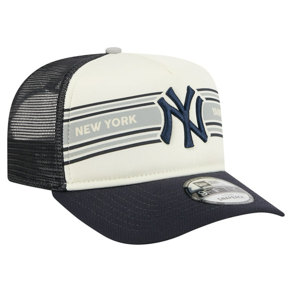 MLB New York Yankees New Era Banner A-Frame 9FIFTY Trucker Snapback Hat
