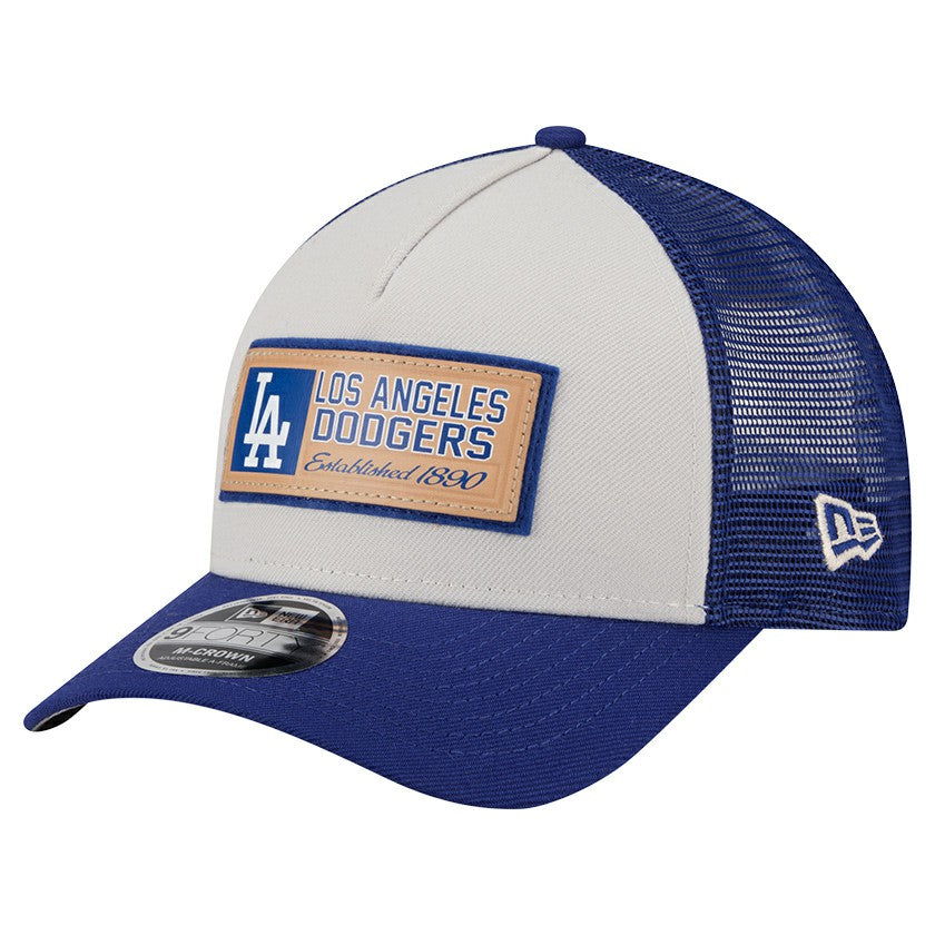MLB Los Angeles Dodgers New Era Text A-Frame Trucker 9FORTY Hat