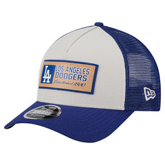 MLB Los Angeles Dodgers New Era Text A-Frame Trucker 9FORTY Hat