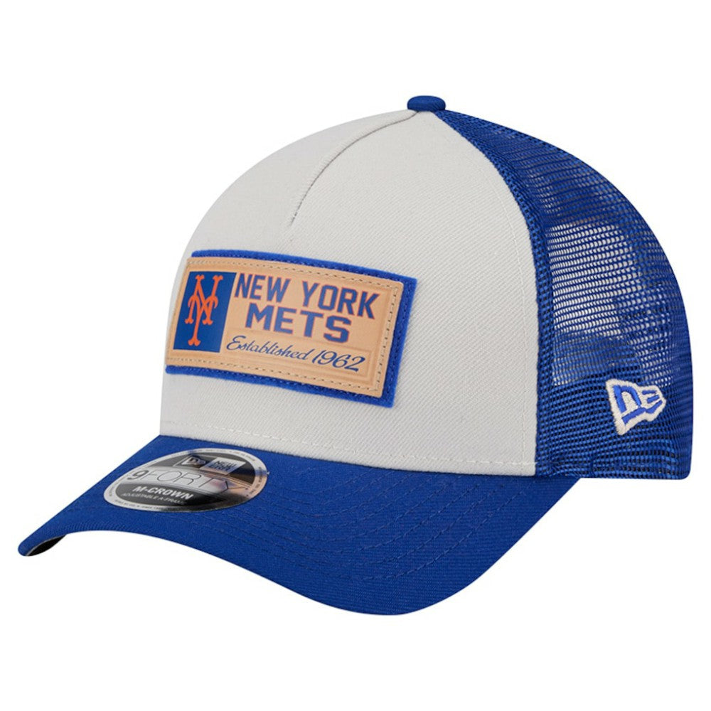 MLB New York Mets New Era Text A-Frame Trucker 9FORTY Hat