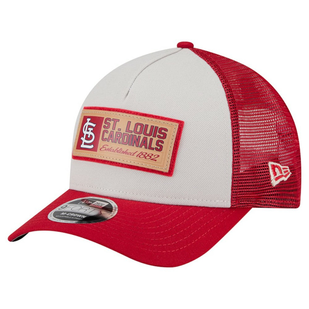 MLB St. Louis Cardinals New Era Text A-Frame Trucker 9FORTY Hat