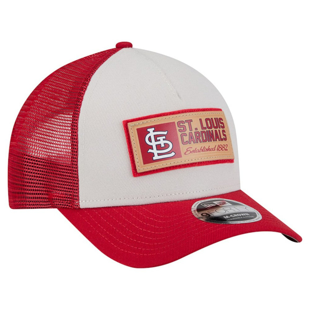 MLB St. Louis Cardinals New Era Text A-Frame Trucker 9FORTY Hat