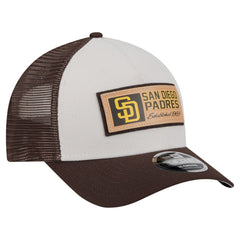 MLB San Diego Padres New Era Text A-Frame Trucker 9FORTY Hat