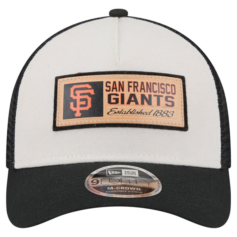 MLB San Francisco Giants New Era Text A-Frame Trucker 9FORTY Hat