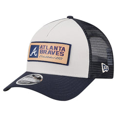 MLB Atlanta Braves New Era Text A-Frame Trucker 9FORTY Hat