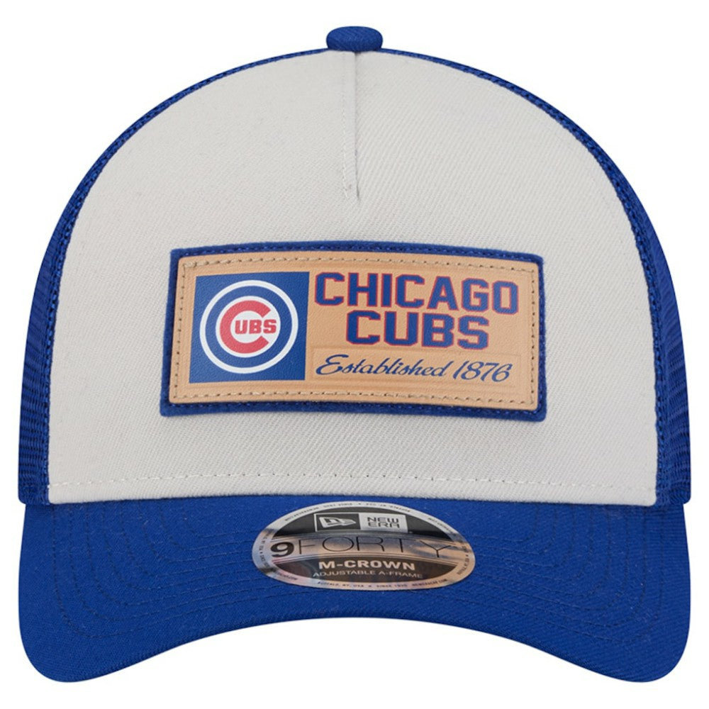 MLB Chicago Cubs New Era Text A-Frame Trucker 9FORTY Hat