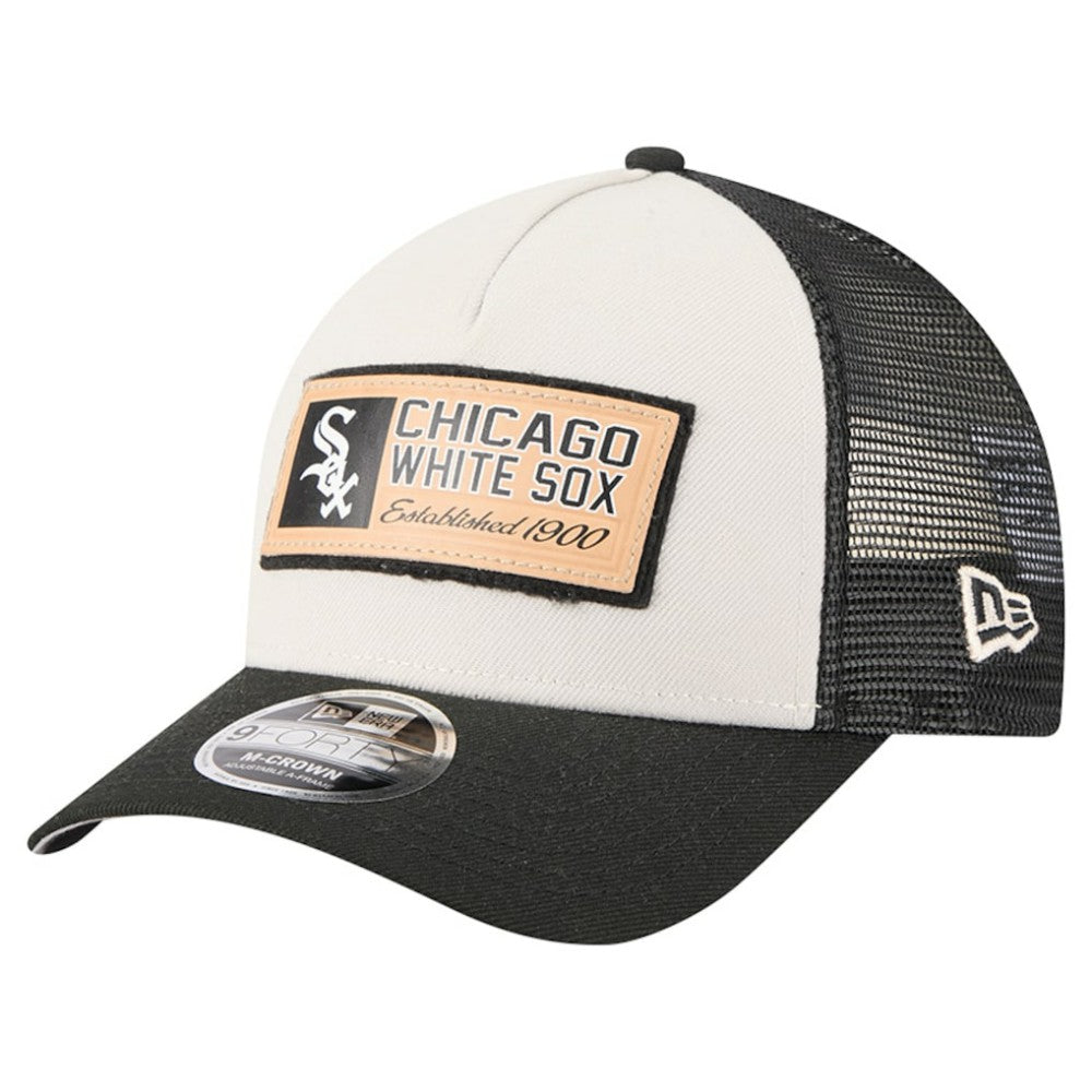 MLB Chicago White Sox New Era Text A-Frame Trucker 9FORTY Hat