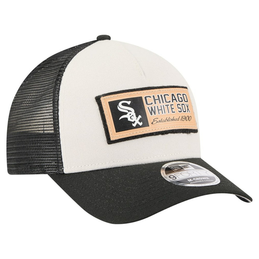 MLB Chicago White Sox New Era Text A-Frame Trucker 9FORTY Hat