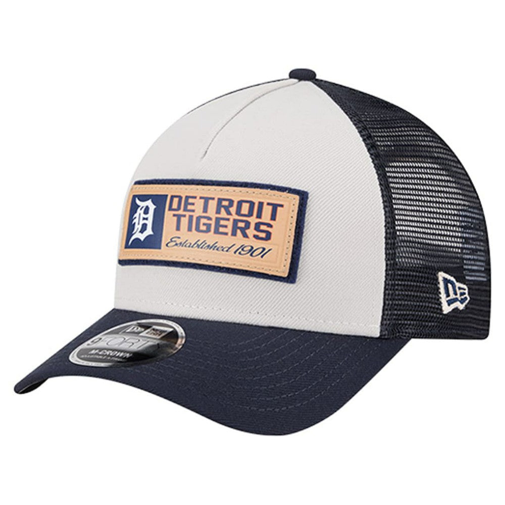 MLB Detroit Tigers New Era Text A-Frame Trucker 9FORTY Hat
