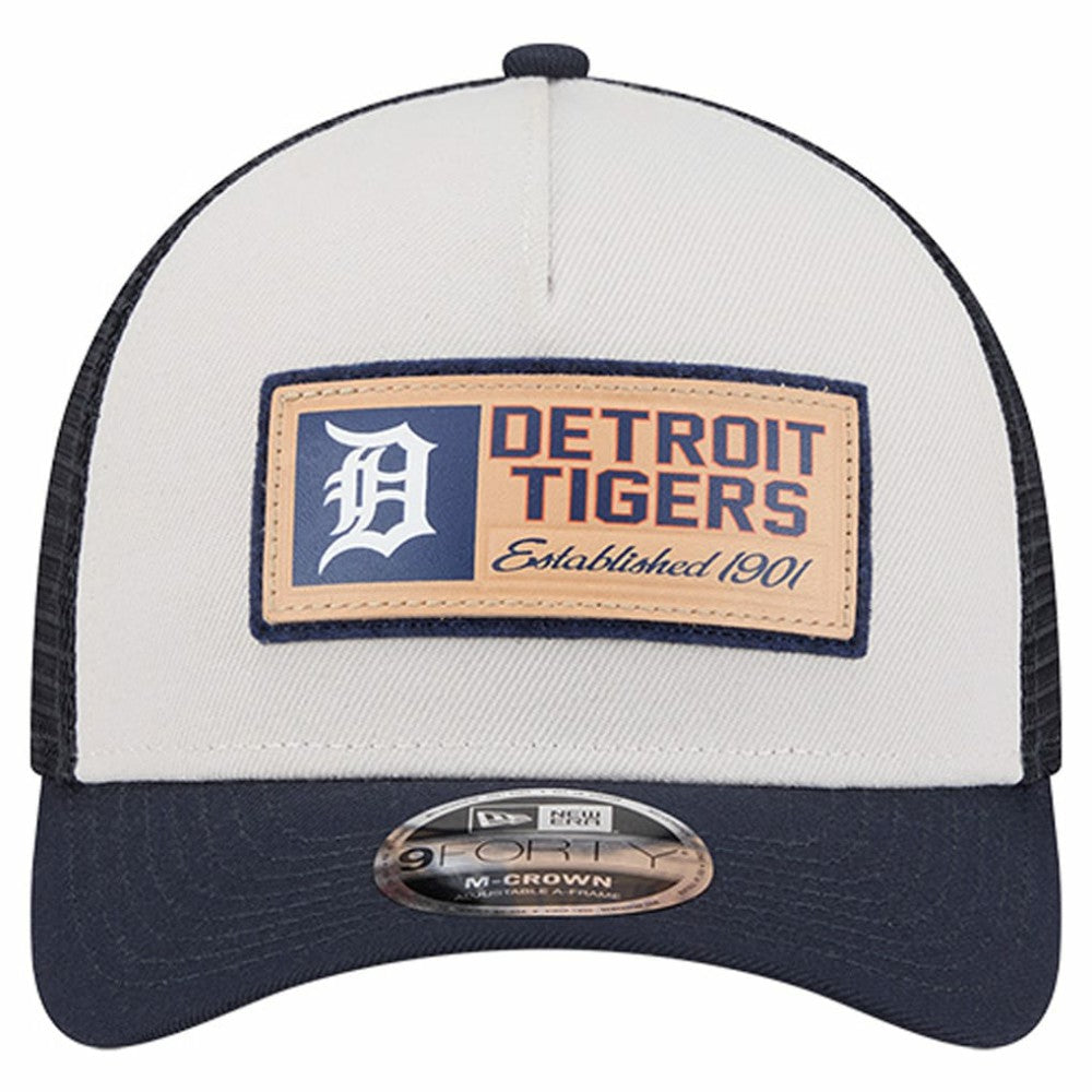 MLB Detroit Tigers New Era Text A-Frame Trucker 9FORTY Hat