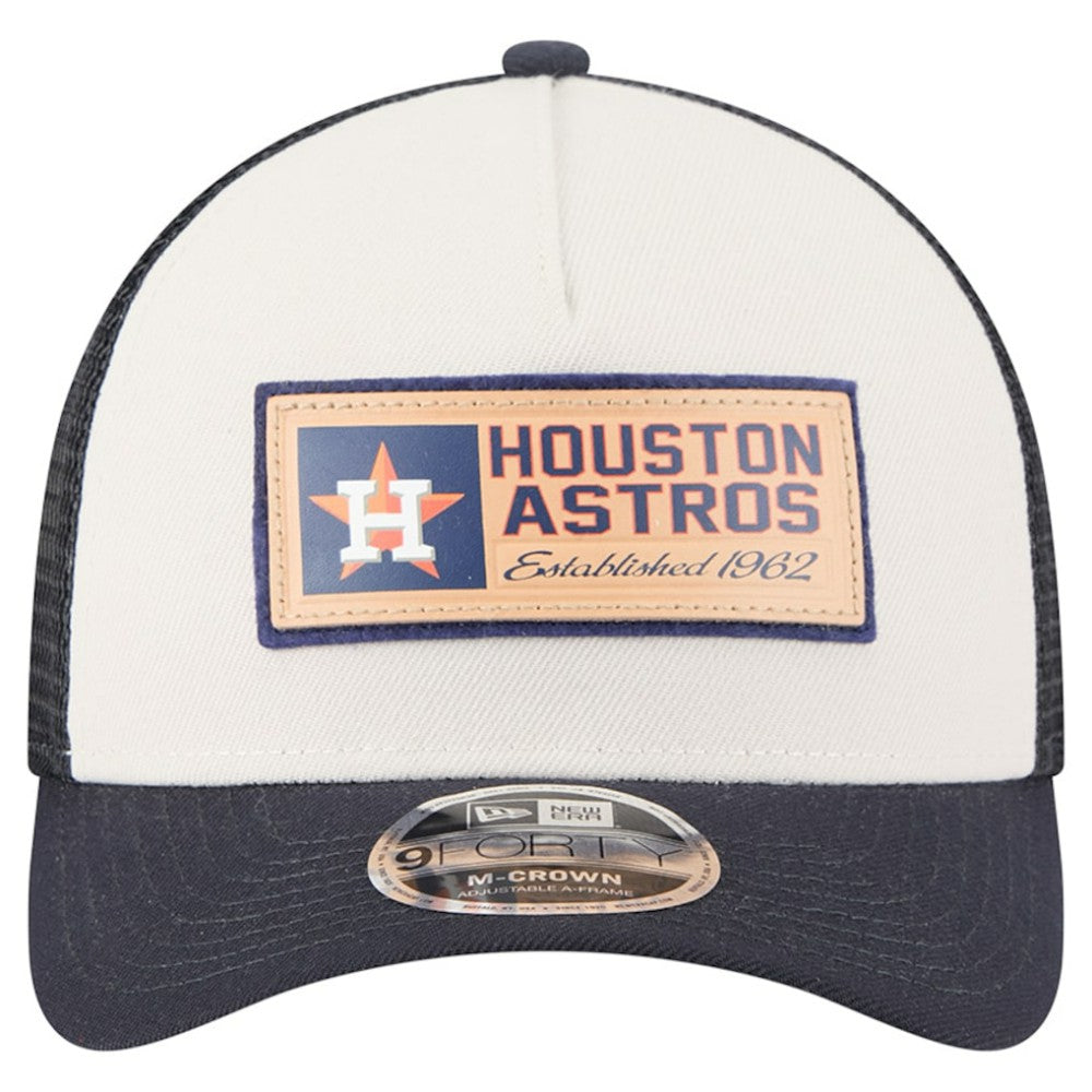 MLB Houston Astros New Era Text A-Frame Trucker 9FORTY Hat