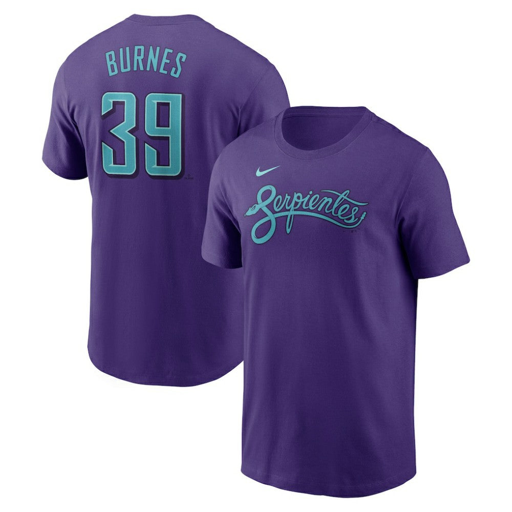 MLB Corbin Burnes Arizona Diamondbacks Nike 2025 City Connect Fuse Name & Number T-Shirt