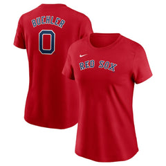 MLB Walker Buehler Boston Red Sox Nike Women's Cooperstown Collection Fuse Name & Number T-Shirt
