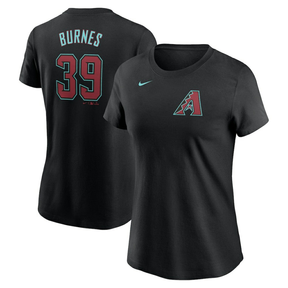 MLB Corbin Burnes Arizona Diamondbacks Nike Women's Fuse Name & Number T-Shirt