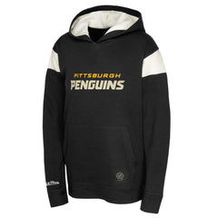 NHL Black Pittsburgh Penguins Youth Thermal Lightweight Pullover Hoodie