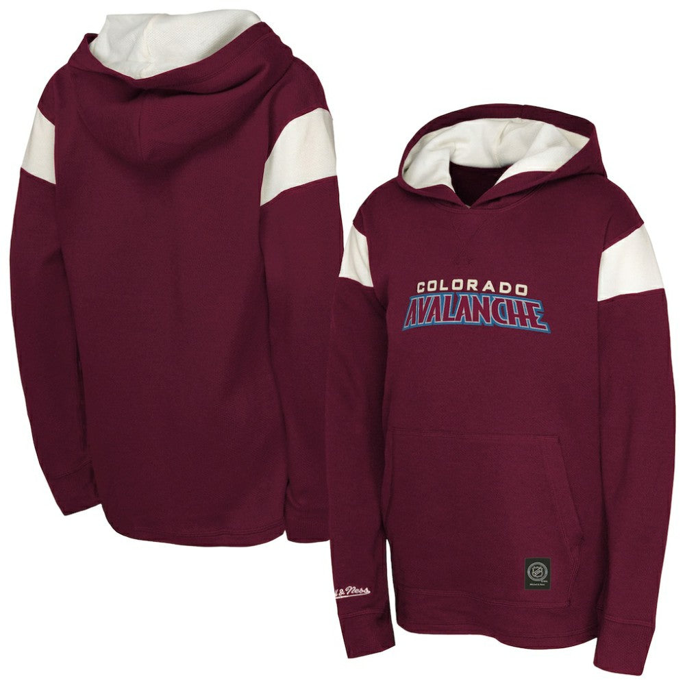 NHL Burgundy Colorado Avalanche Youth Thermal Lightweight Pullover Hoodie