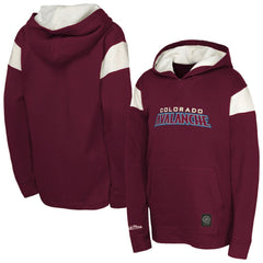NHL Burgundy Colorado Avalanche Youth Thermal Lightweight Pullover Hoodie