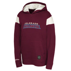 NHL Burgundy Colorado Avalanche Youth Thermal Lightweight Pullover Hoodie