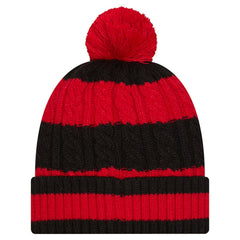Women's Braided Cuffed Knit Hat with Pom - San Francisco 49ers