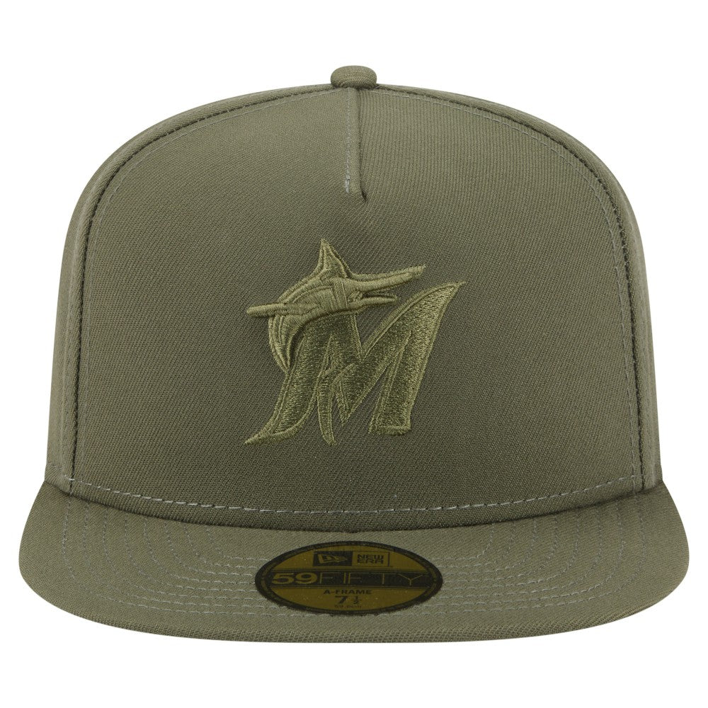 MLB Miami Marlins New Era Color Pack A-Frame 59FIFTY Fitted Hat