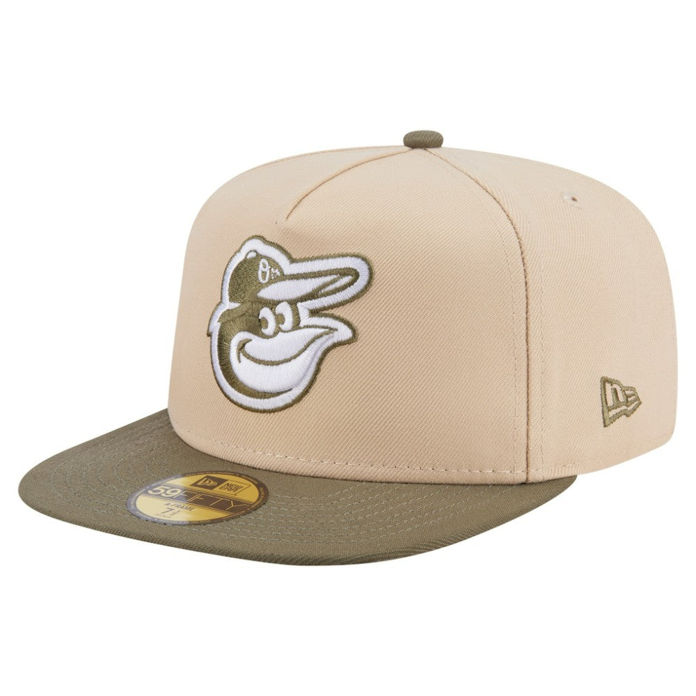 MLB Baltimore Orioles New Era Two-Tone Color Pack A-Frame 59FIFTY Fitted Hat