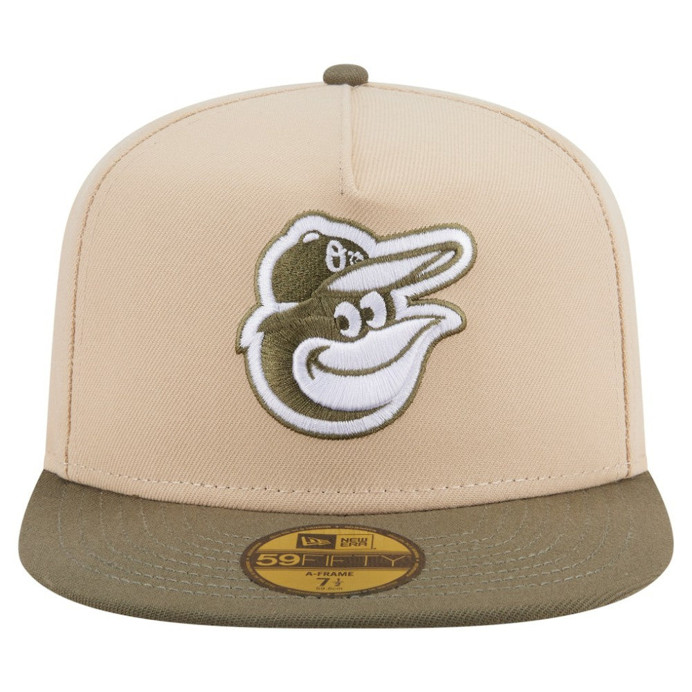 MLB Baltimore Orioles New Era Two-Tone Color Pack A-Frame 59FIFTY Fitted Hat