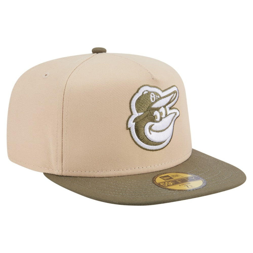 MLB Baltimore Orioles New Era Two-Tone Color Pack A-Frame 59FIFTY Fitted Hat