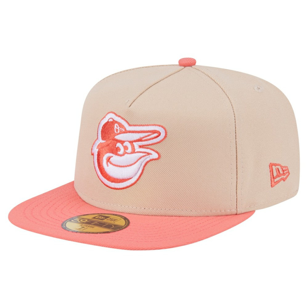 MLB Baltimore Orioles New Era Two-Tone Color Pack A-Frame 59FIFTY Fitted Hat