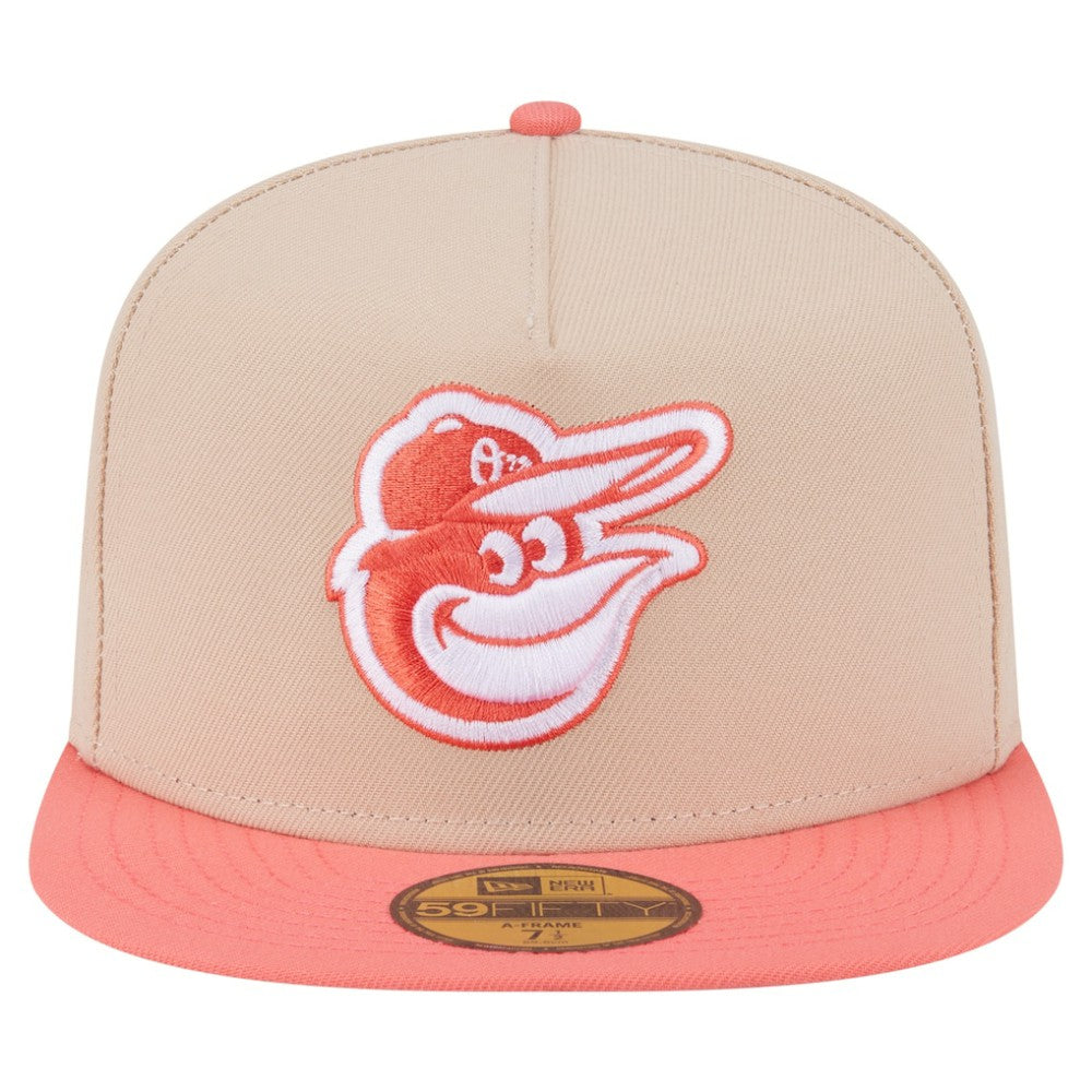 MLB Baltimore Orioles New Era Two-Tone Color Pack A-Frame 59FIFTY Fitted Hat