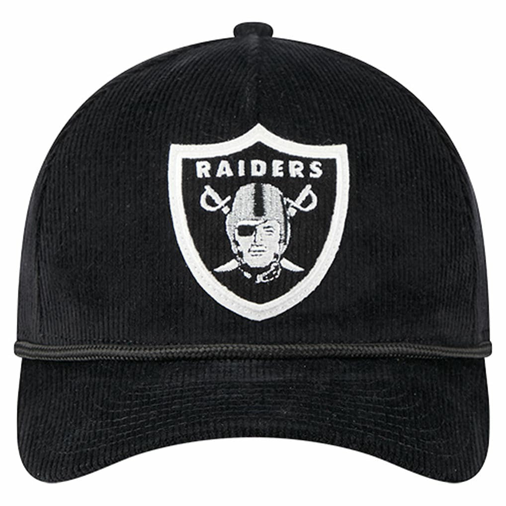 Cord Corduroy 9FORTY A-Frame Adjustable Hat - Las Vegas Raiders