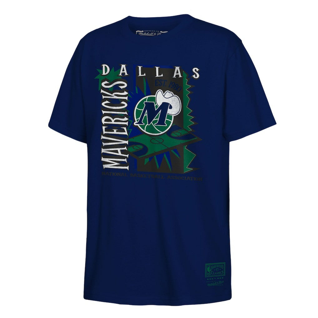 NBA Dallas Mavericks Youth Retro '90s Poster T-Shirt sale