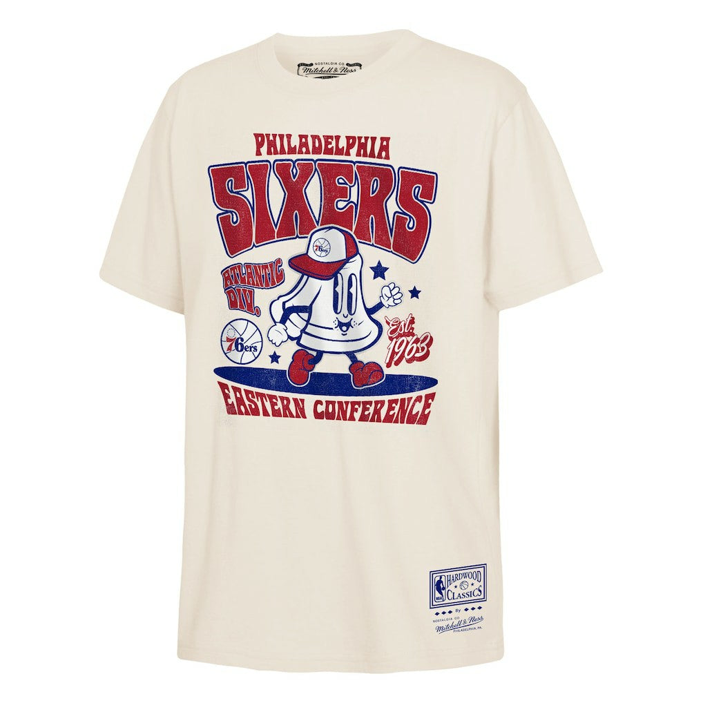 NBA Philadelphia 76ers Youth Retro Mascot Script T-Shirt