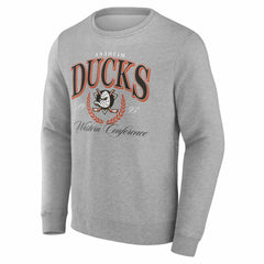 NHL Gray Anaheim Ducks Reign Supreme Pullover Sweatshirt